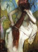 Edgar Degas Woman Combing Her Hair USA oil painting reproduction